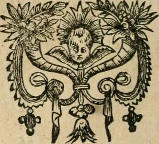 An illustration from L'Encyclopédie des beaux esprits, contenant les moyens de parvenir à la connoissance des belles sciences, 1657, leaf 191