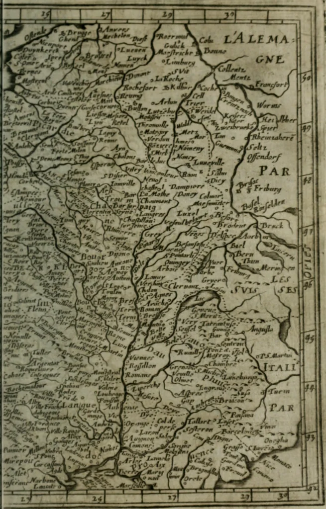 An illustration from L'Encyclopédie des beaux esprits, contenant les moyens de parvenir à la connoissance des belles sciences, 1657, leaf 214