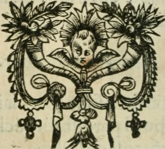 An illustration from L'Encyclopédie des beaux esprits, contenant les moyens de parvenir à la connoissance des belles sciences, 1657, leaf 321