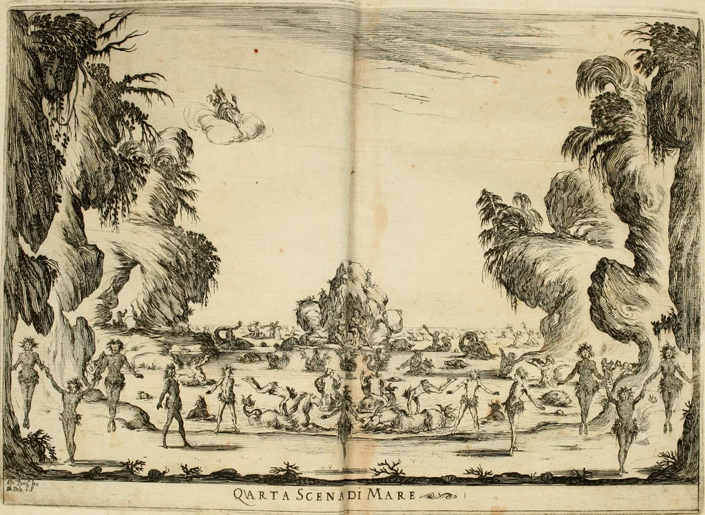 An illustration from Le nozze degli dei : favola, 1637, leaf 103