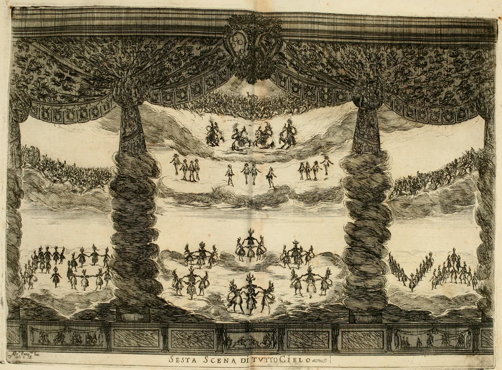 An illustration from Le nozze degli dei : favola, 1637, leaf 119