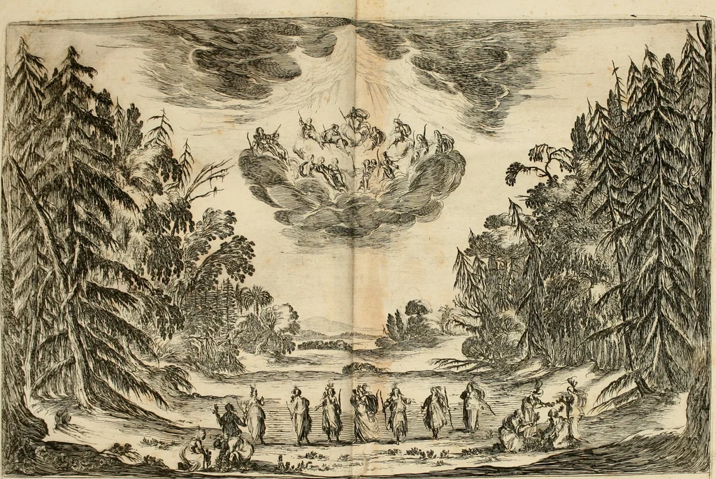 An illustration from Le nozze degli dei : favola, 1637, leaf 25
