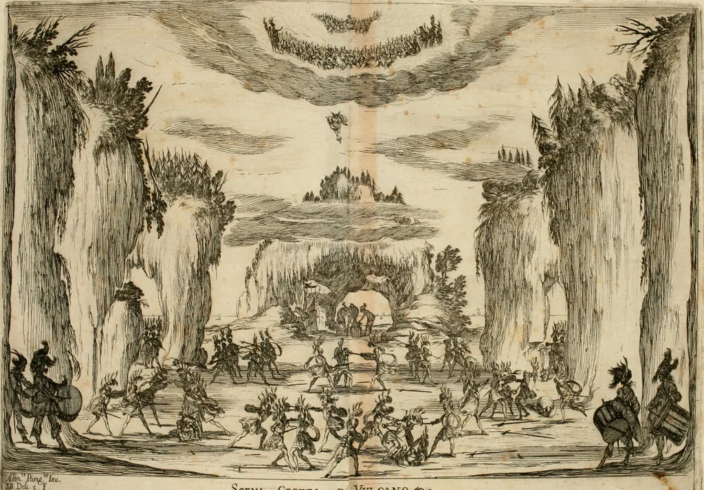 An illustration from Le nozze degli dei : favola, 1637, leaf 95