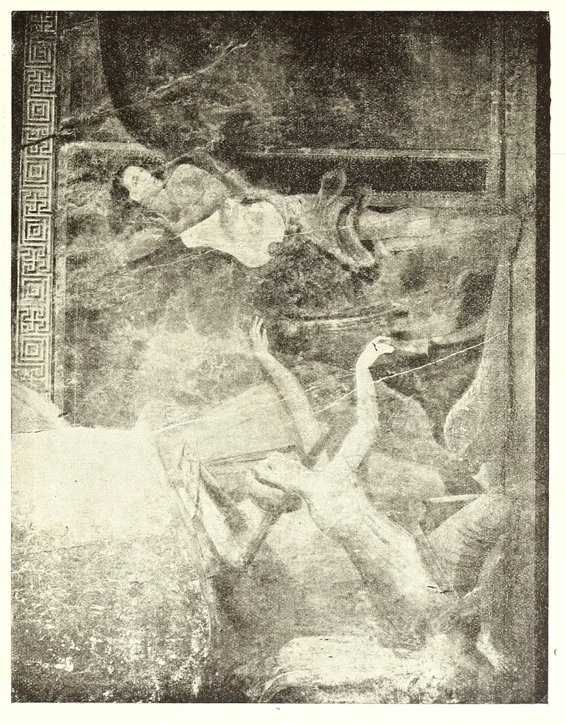 An illustration from Le nozze di Bacco ed Arianna : rappresentazione pittorica spettacolosa nel triclinio di una villa suburbana di Pompei, 1921, leaf 87