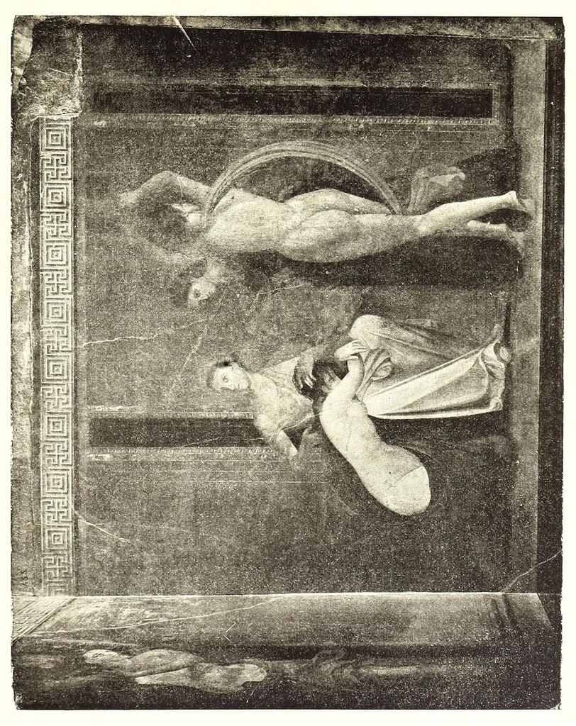 An illustration from Le nozze di Bacco ed Arianna : rappresentazione pittorica spettacolosa nel triclinio di una villa suburbana di Pompei, 1921, leaf 89