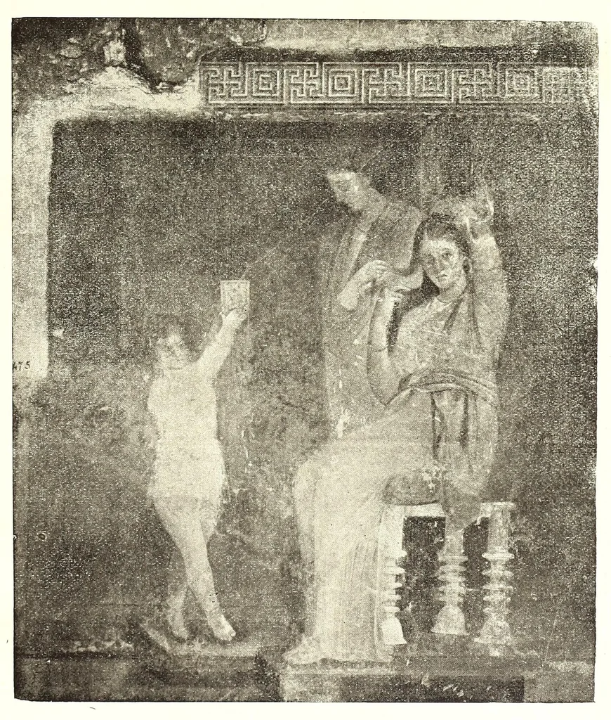 An illustration from Le nozze di Bacco ed Arianna : rappresentazione pittorica spettacolosa nel triclinio di una villa suburbana di Pompei, 1921, leaf 91