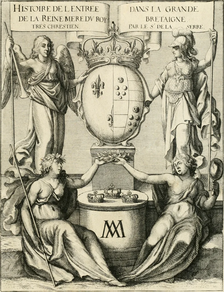 An illustration from Histoire de l'entree de la reyne mere du roy tres-chrestien dans la Grande-Bretaigne : enrichie de planches, 1639, leaf 4