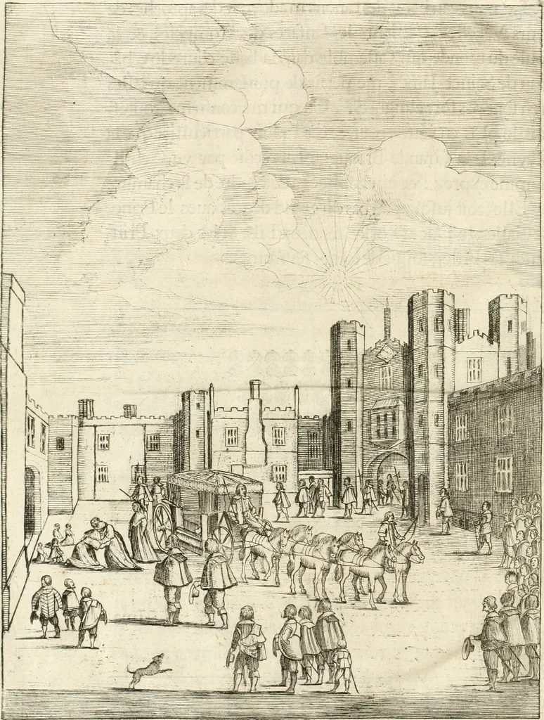 An illustration from Histoire de l'entree de la reyne mere du roy tres-chrestien dans la Grande-Bretaigne : enrichie de planches, 1639, leaf 69