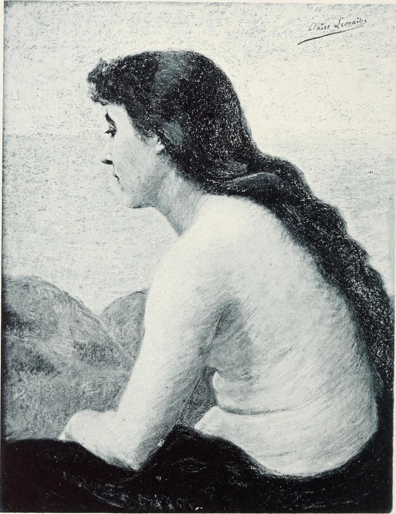 An illustration from Le Nu au salon, 1888, leaf 109