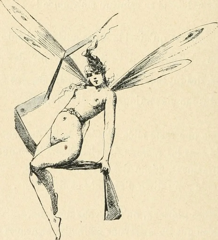 An illustration from Le Nu au salon, 1888, leaf 115