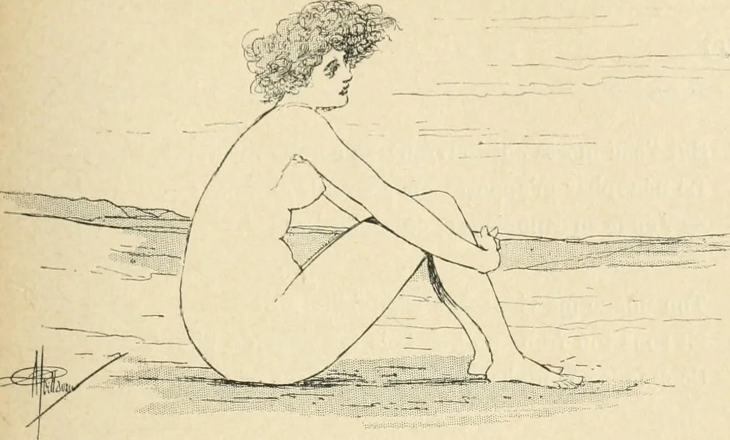An illustration from Le Nu au salon, 1888, leaf 116
