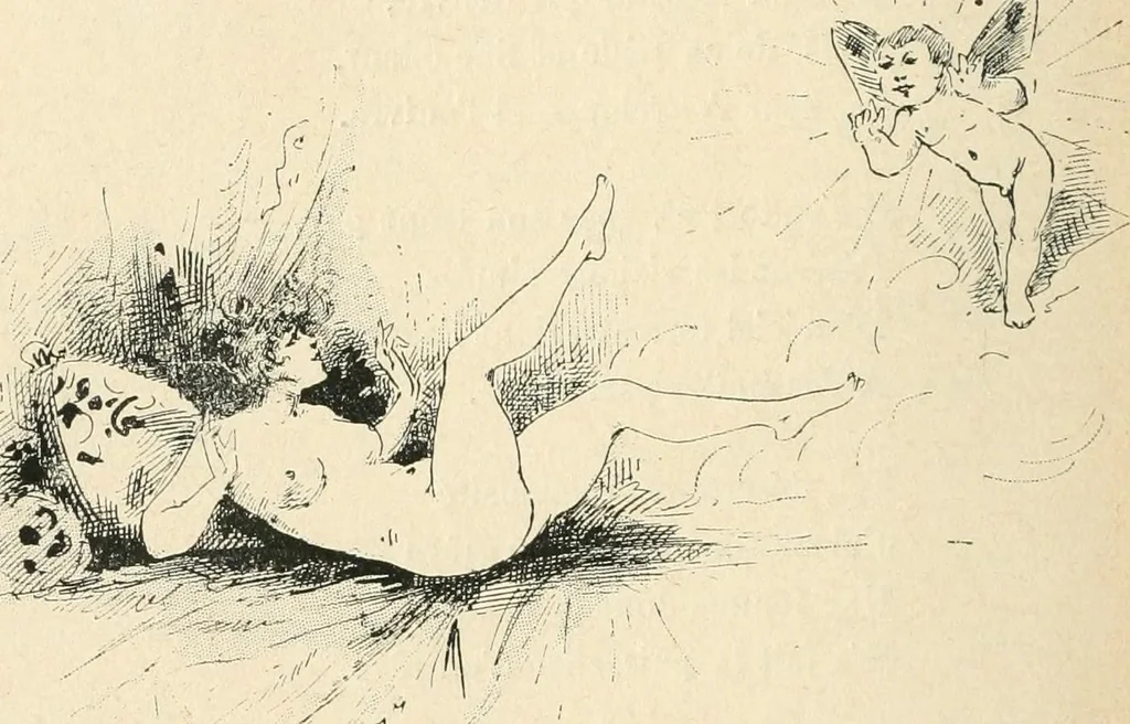 An illustration from Le Nu au salon, 1888, leaf 119