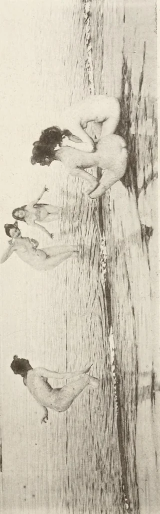 An illustration from Le Nu au salon, 1888, leaf 120