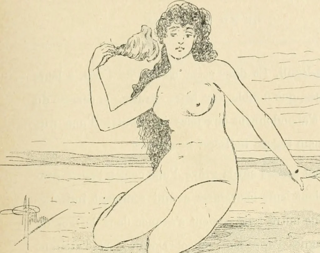 An illustration from Le Nu au salon, 1888, leaf 122