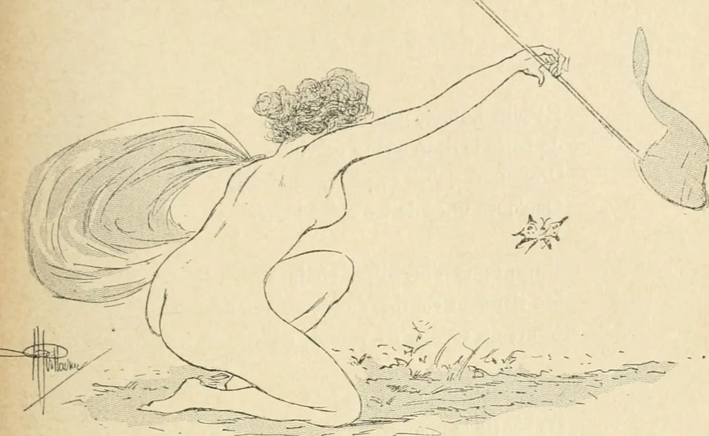 An illustration from Le Nu au salon, 1888, leaf 126