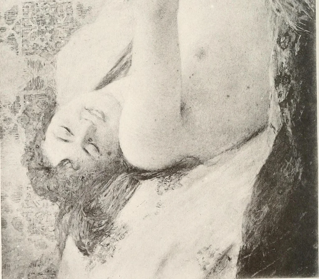 An illustration from Le Nu au salon, 1888, leaf 131