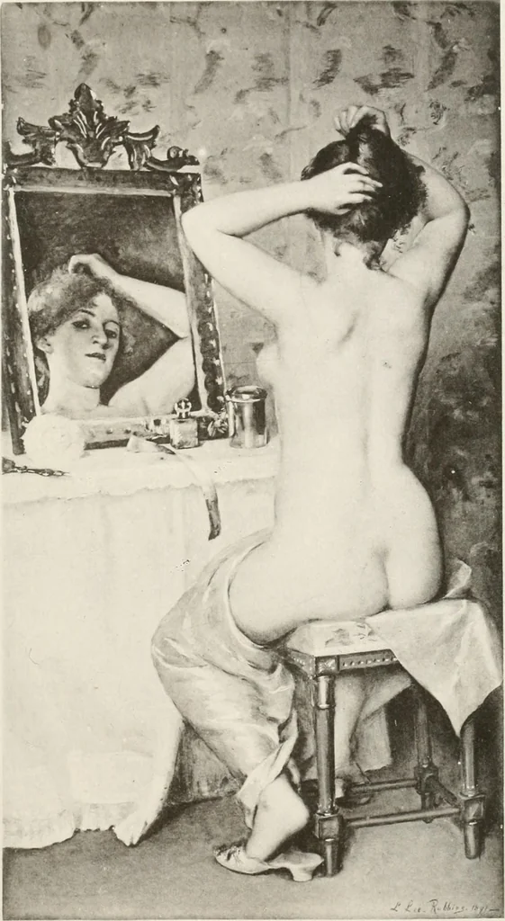 An illustration from Le Nu au salon, 1888, leaf 14