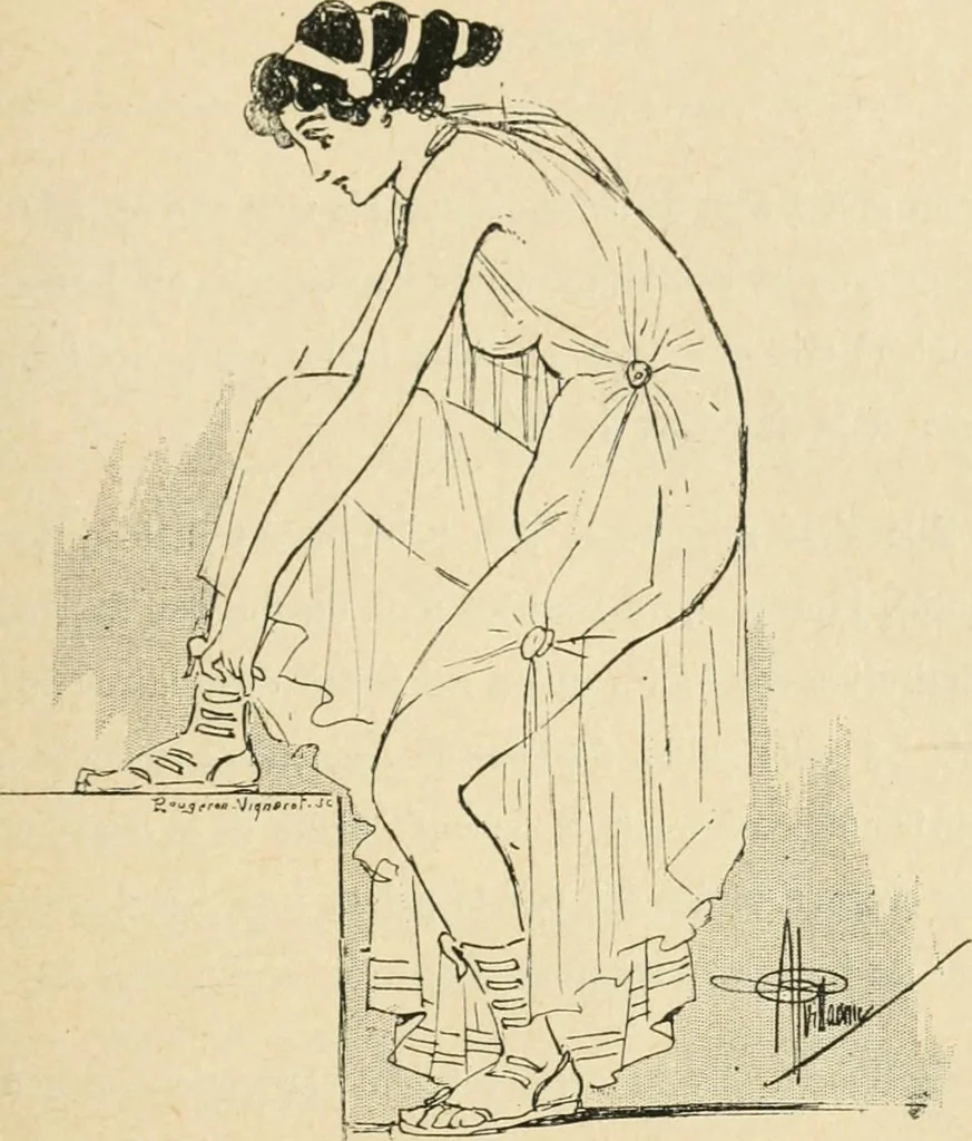 An illustration from Le Nu au salon, 1888, leaf 16