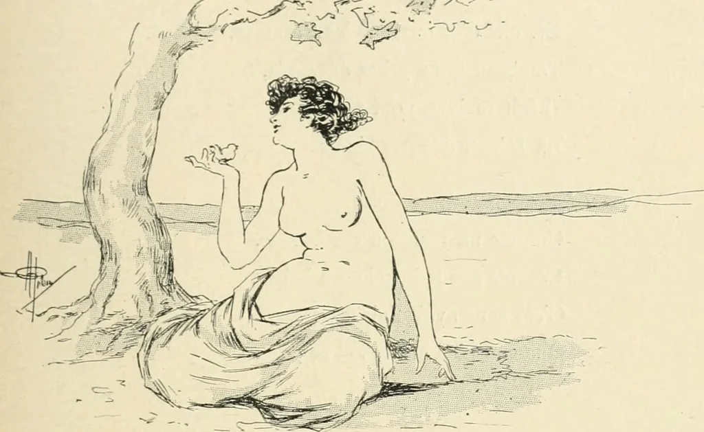 An illustration from Le Nu au salon, 1888, leaf 170