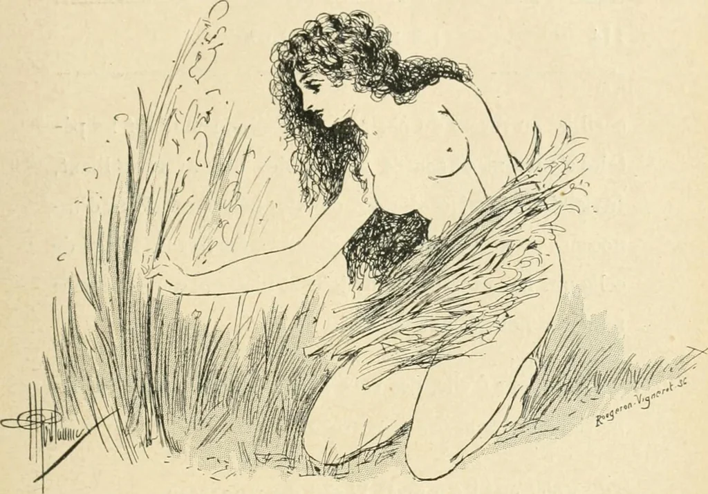 An illustration from Le Nu au salon, 1888, leaf 182
