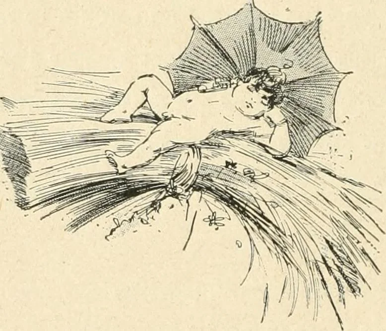 An illustration from Le Nu au salon, 1888, leaf 185