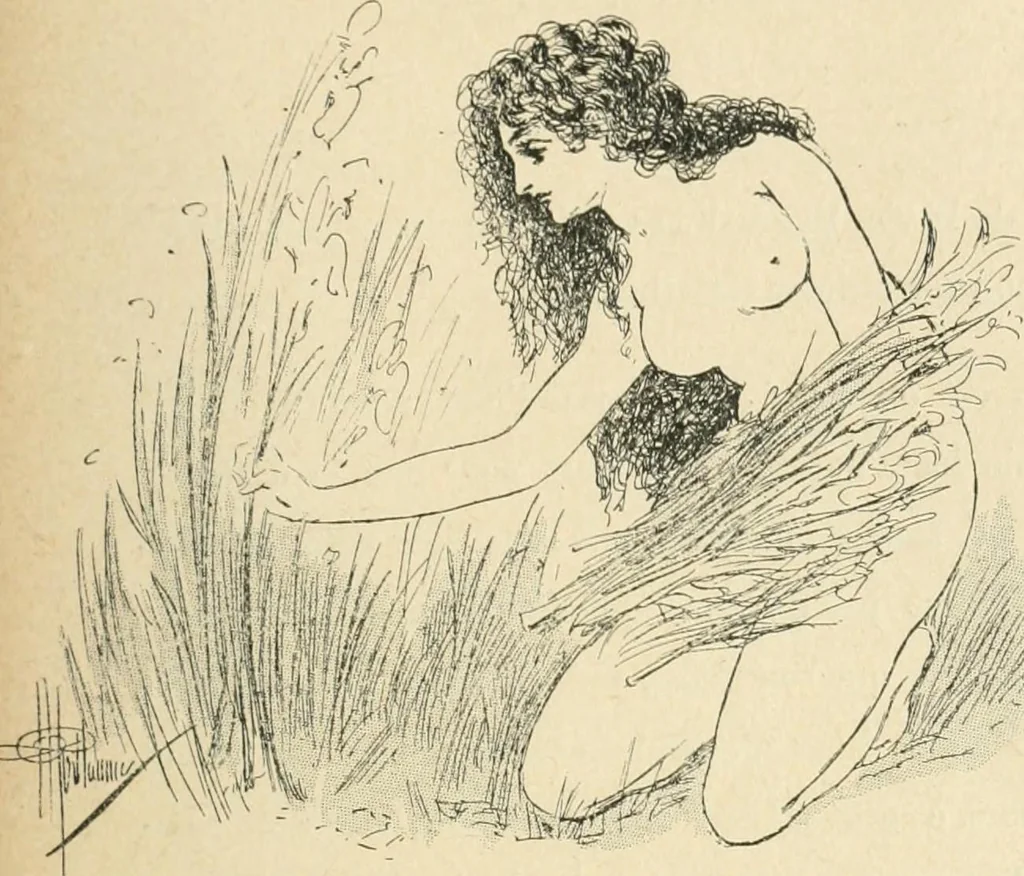 An illustration from Le Nu au salon, 1888, leaf 28