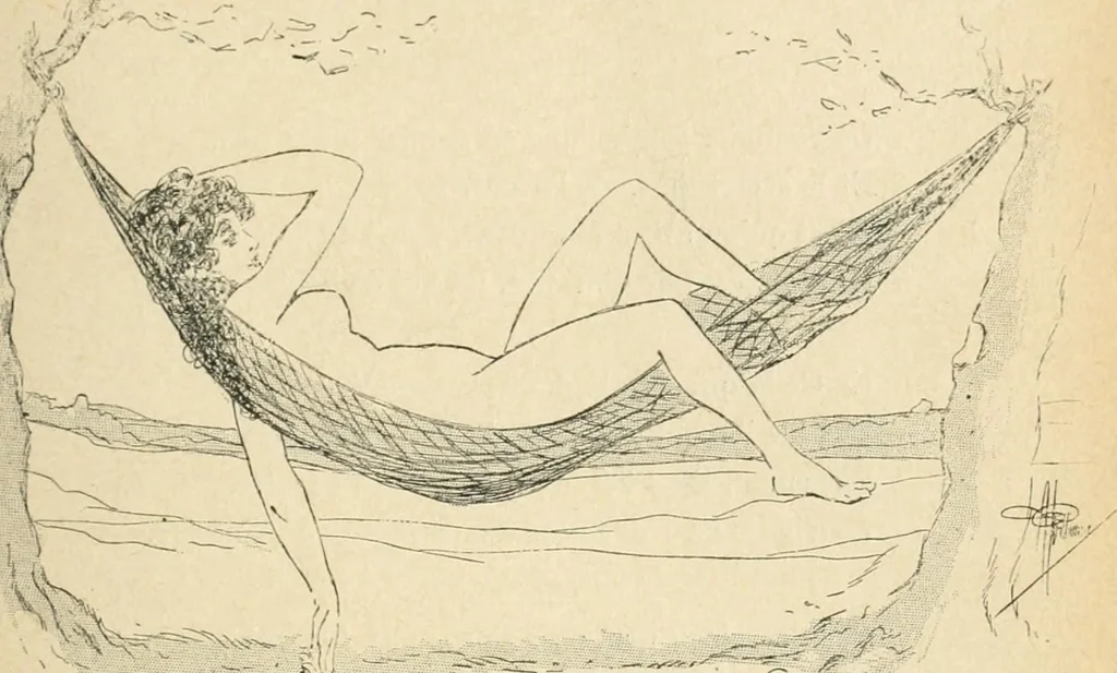 An illustration from Le Nu au salon, 1888, leaf 32