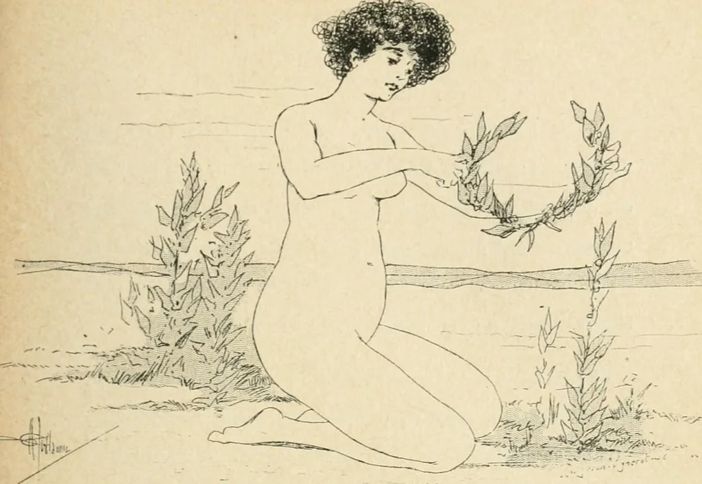 An illustration from Le Nu au salon, 1888, leaf 44