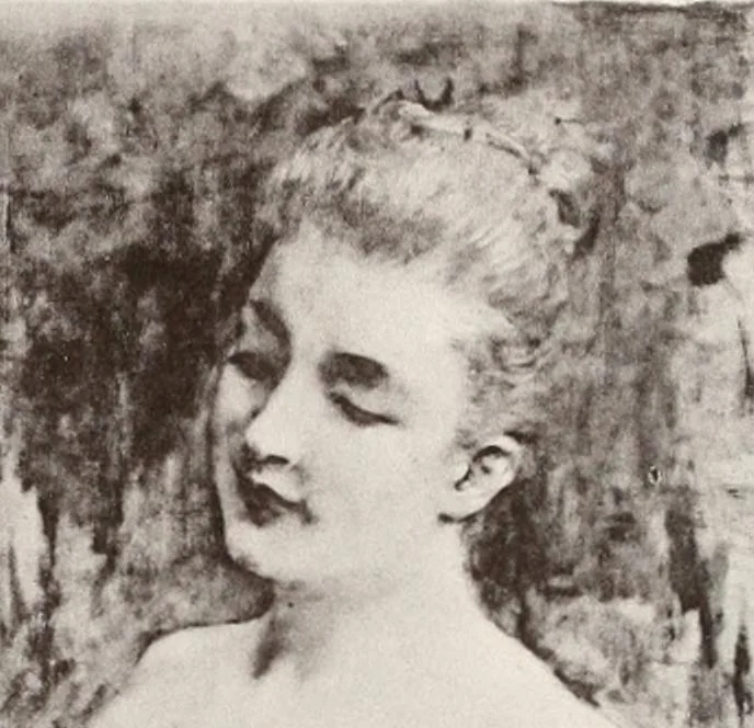 An illustration from Le Nu au salon, 1888, leaf 49
