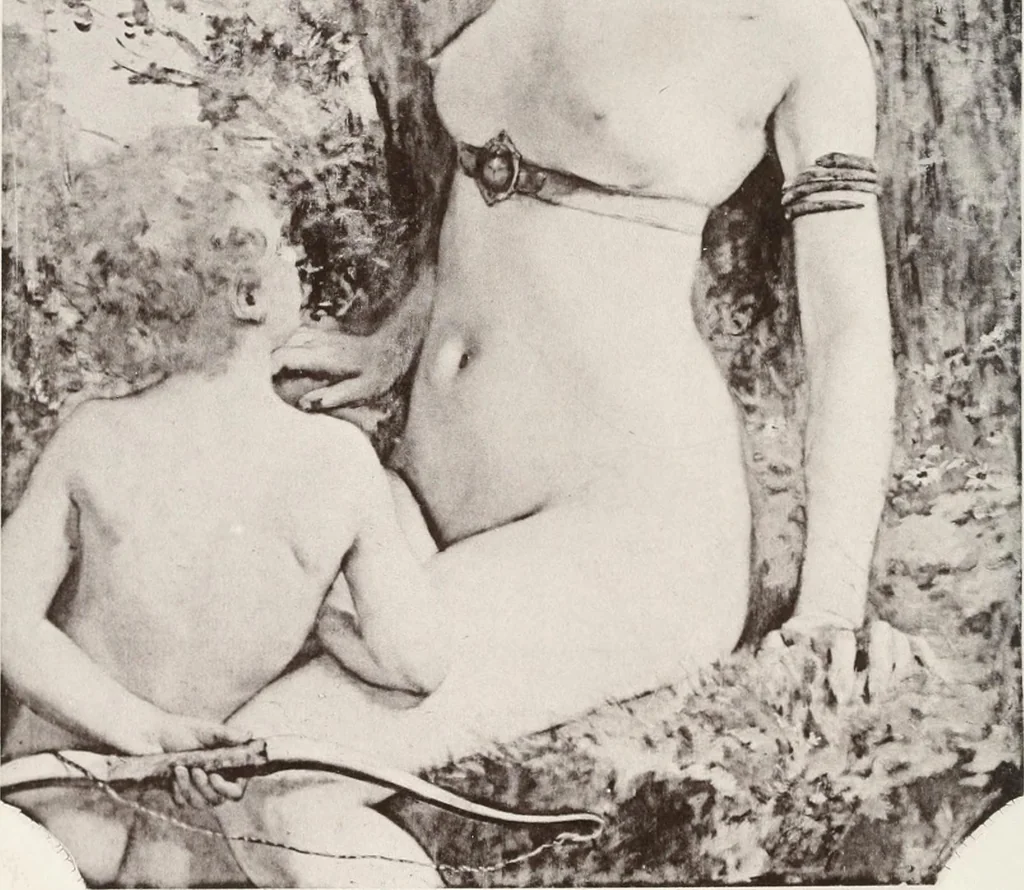 An illustration from Le Nu au salon, 1888, leaf 49