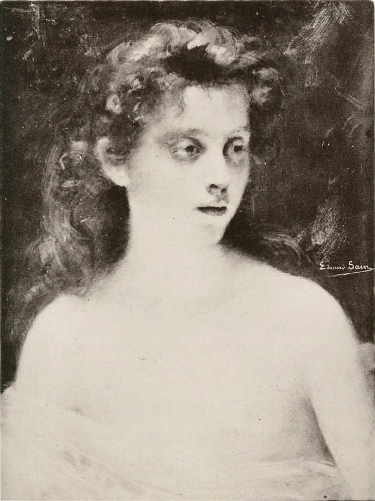 An illustration from Le Nu au salon, 1888, leaf 50