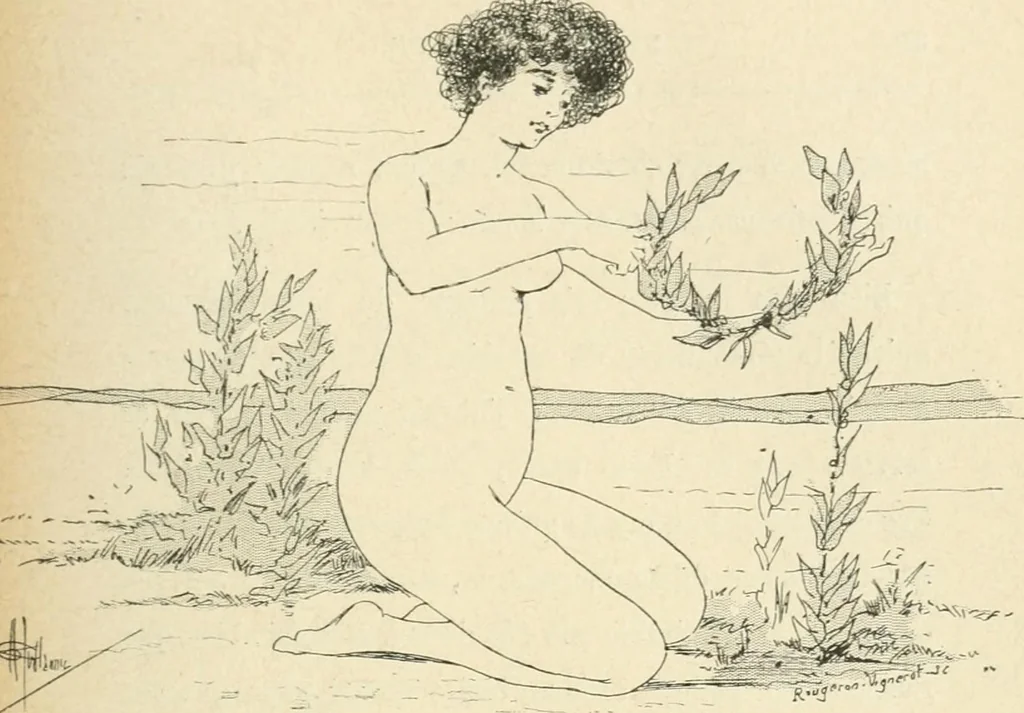 An illustration from Le Nu au salon, 1888, leaf 56