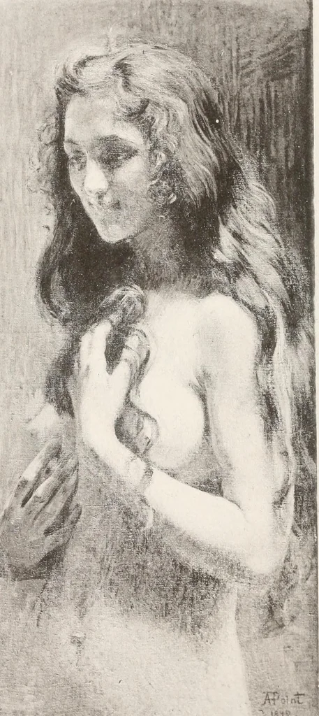 An illustration from Le Nu au salon, 1888, leaf 97