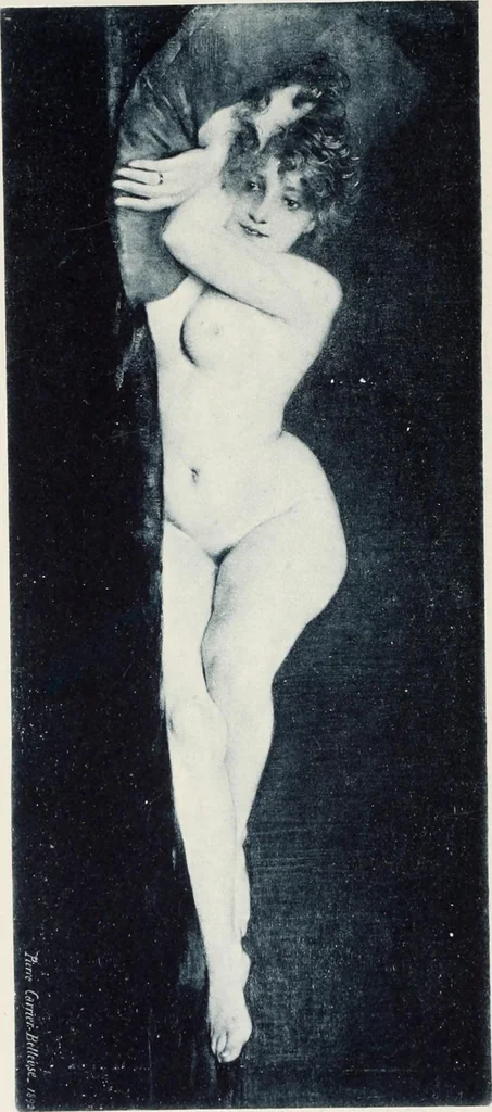 An illustration from Le Nu au salon, 1888, leaf 98