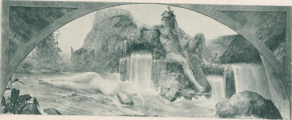 An illustration from Le Nu au salon, 1888, leaf 100