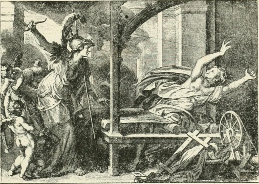 An illustration from Le Nu au salon, 1888, leaf 102