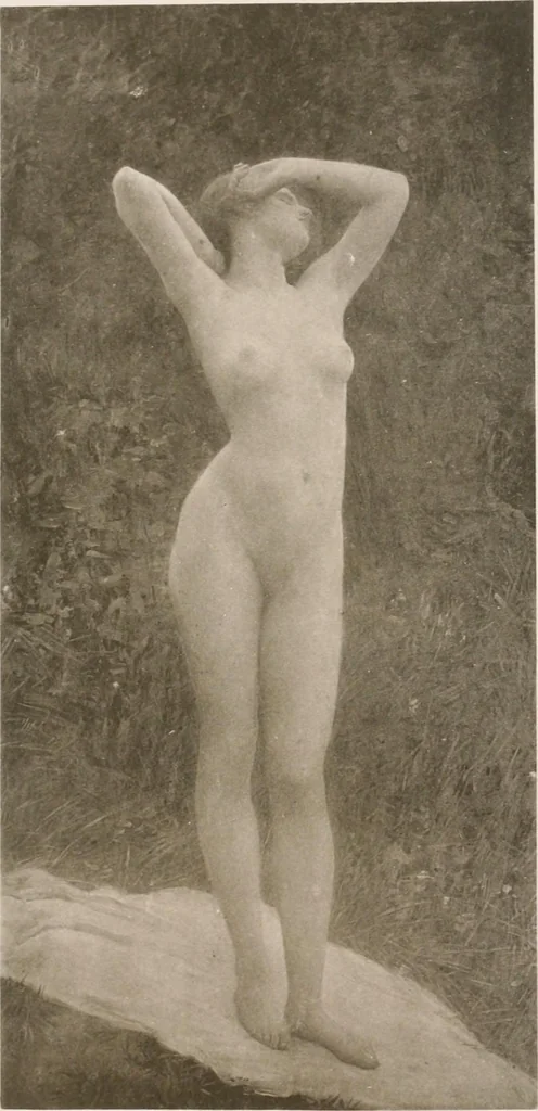 An illustration from Le Nu au salon, 1888, leaf 112
