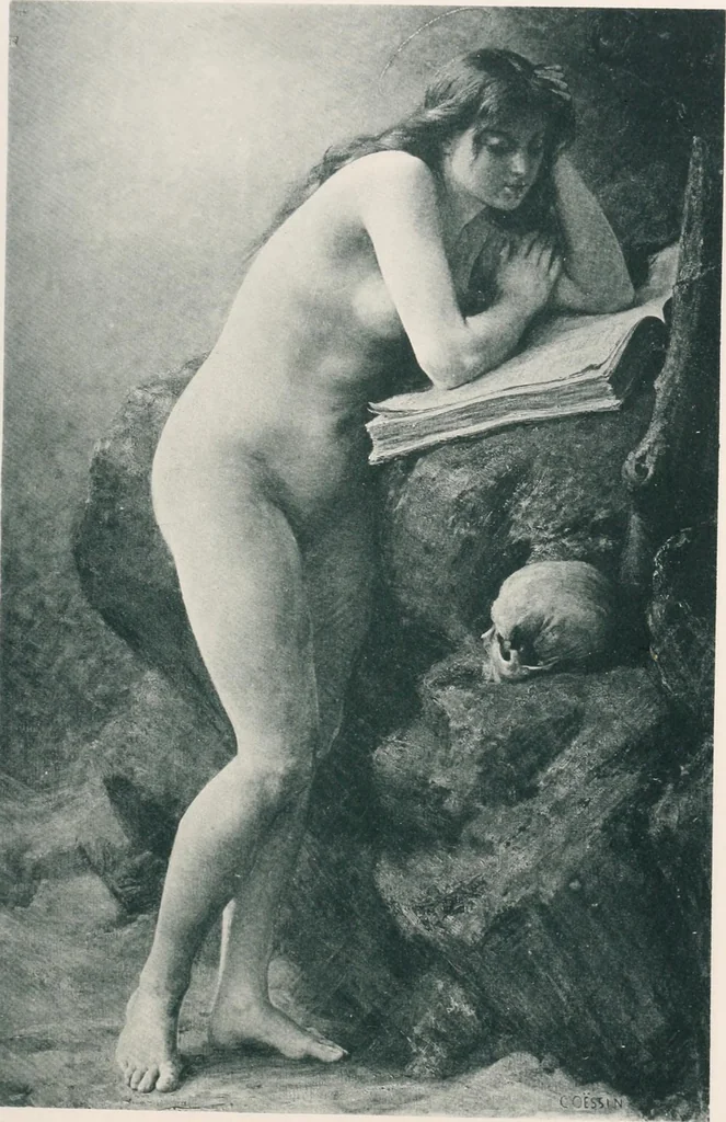 An illustration from Le Nu au salon, 1888, leaf 124