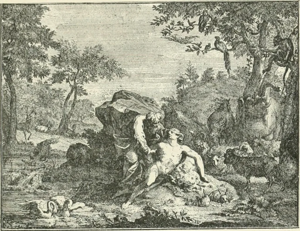 An illustration from Le Nu au salon, 1888, leaf 150