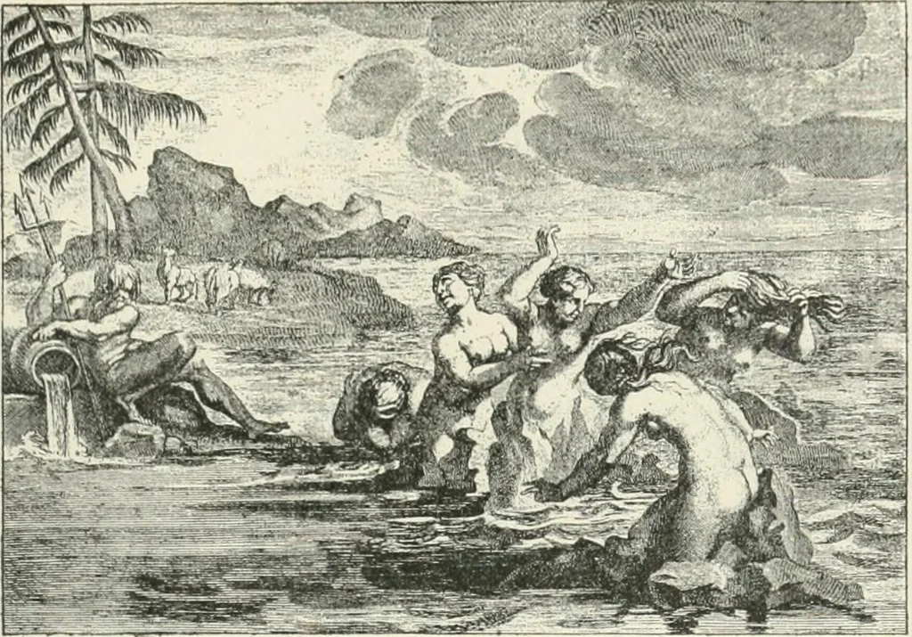 An illustration from Le Nu au salon, 1888, leaf 154