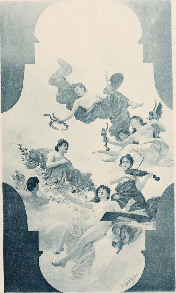 An illustration from Le Nu au salon, 1888, leaf 16