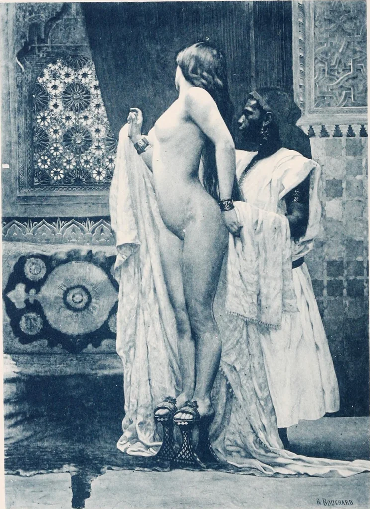 An illustration from Le Nu au salon, 1888, leaf 171