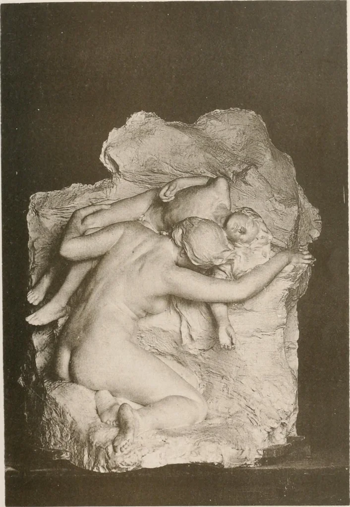 An illustration from Le Nu au salon, 1888, leaf 184