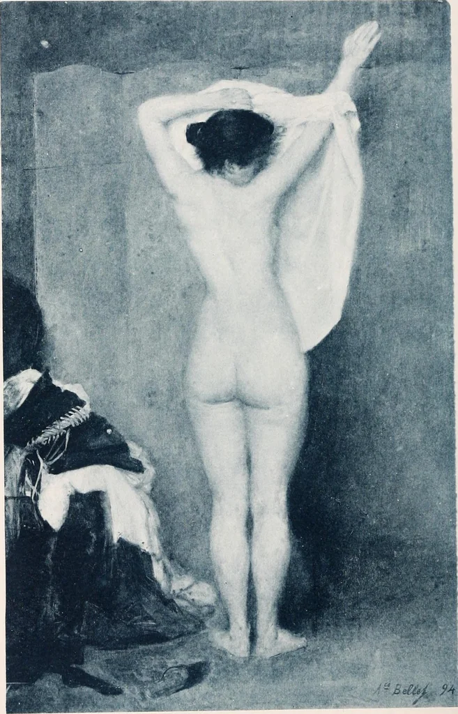 An illustration from Le Nu au salon, 1888, leaf 27