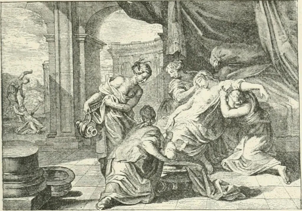 An illustration from Le Nu au salon, 1888, leaf 34
