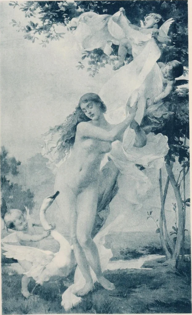 An illustration from Le Nu au salon, 1888, leaf 40