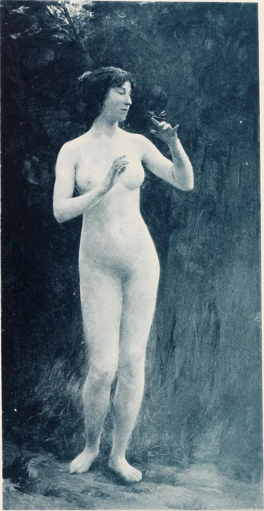 An illustration from Le Nu au salon, 1888, leaf 51