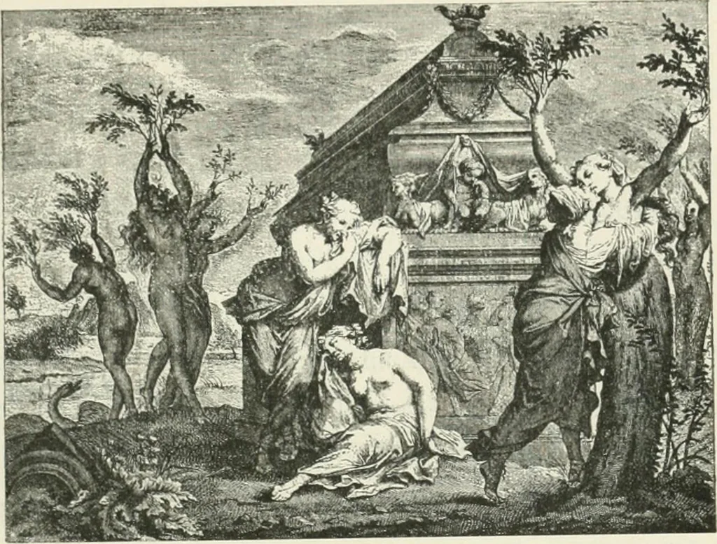 An illustration from Le Nu au salon, 1888, leaf 70