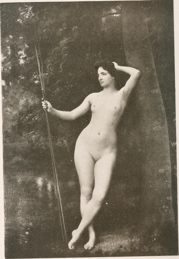 An illustration from Le Nu au salon, 1888, leaf 87