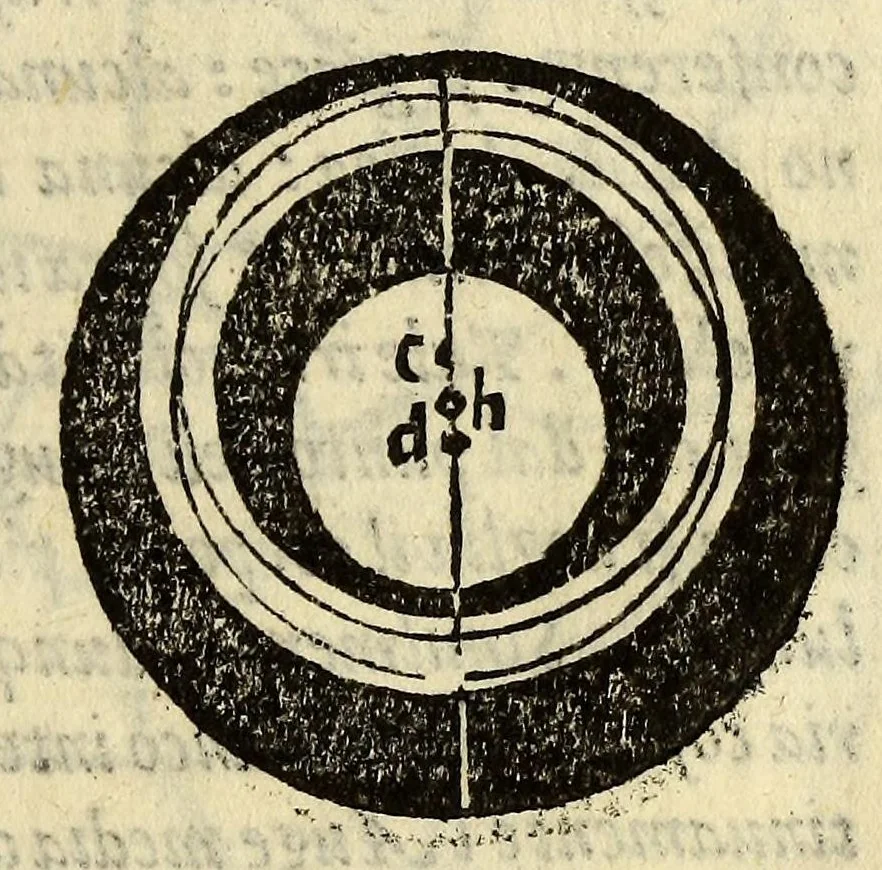 An illustration from Le nuoue teoriche de i pianeti, 1566, leaf 65